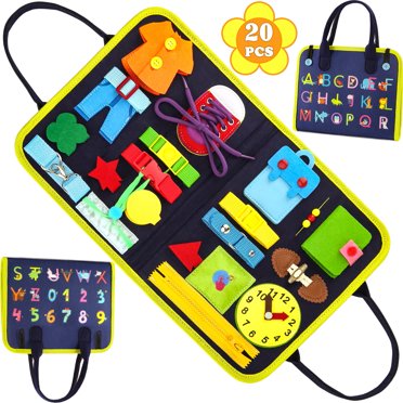 Montessori Busy Board Toys for Toddler 2 3 4 Year Old - Boys Girls ...