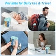 thumbnail image 5 of Weekly Pill Organizer with 7 Compartments, Large Capacity Pill Case for Vitamins Supplements Medication, Portable Dispenser with Secure Lid Strap for Travel Home, Pink, 5 of 7