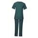 thumbnail image 4 of Uniforme de enfermería para mujer, uniforme profesional elástico con múltiples bolsillos, conjunto de pantalones superiores, cómoda Verde M Hugo Pantalones superiores, 4 of 10