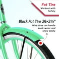 thumbnail image 2 of TRACER TAHA Women's Beach Cruiser, 26 in Wheels, Single-Speed, Hi-Ten Steel Frame, Coaster Brake, Apple Green, 2 of 7