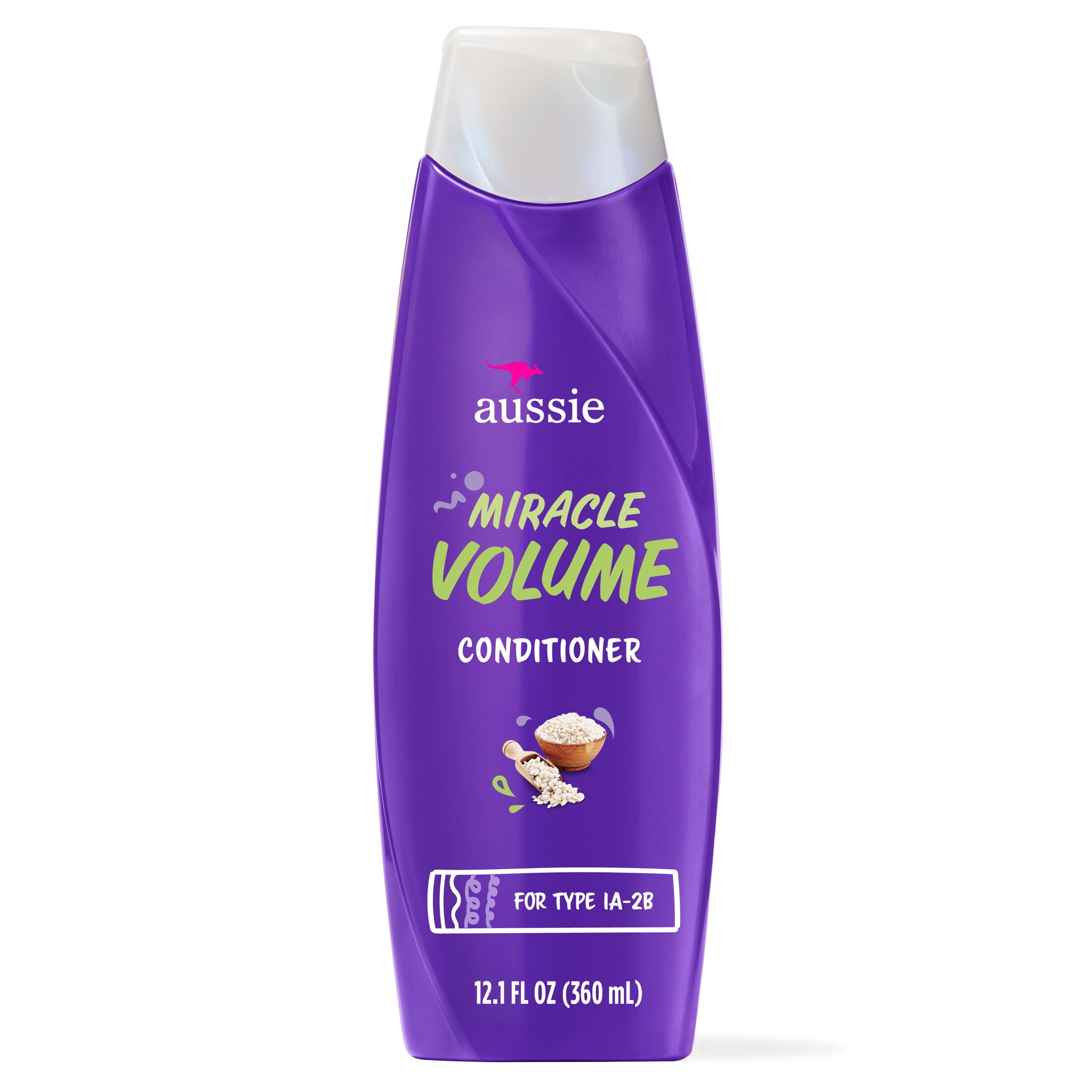 Aussie Miracle Volume Conditioner for Fine Flat Hair, 12.1 fl oz