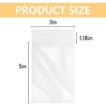thumbnail image 2 of 200-Pack of 3" x 5" Clear Resealable Cellophane Bags, 1.4 mils Thickness - Perfect for Bakery, Treats, Candies, Soap, and More, 2 of 6