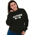 thumbnail image 5 of Autism Mom Awareness Puzzle Piece Women Crewneck Sweatshirt Brisco Brands S, 5 of 6