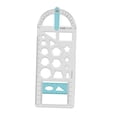 thumbnail image 3 of Geometric Ruler Precise Measuring Stencil Tool for Painting Sewing Sketching 22.3cmx8.7cm, 3 of 9