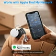 thumbnail image 2 of ASTRAEA Mini GPS Tracker, Easy Find Bluetooth Tracking Device, Smart Finder Locator for Kids Pet Wallet Phone Keys Tile, White, 2 of 9