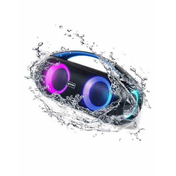 Bocina portatil Bluetooth Gemini resistente al agua
