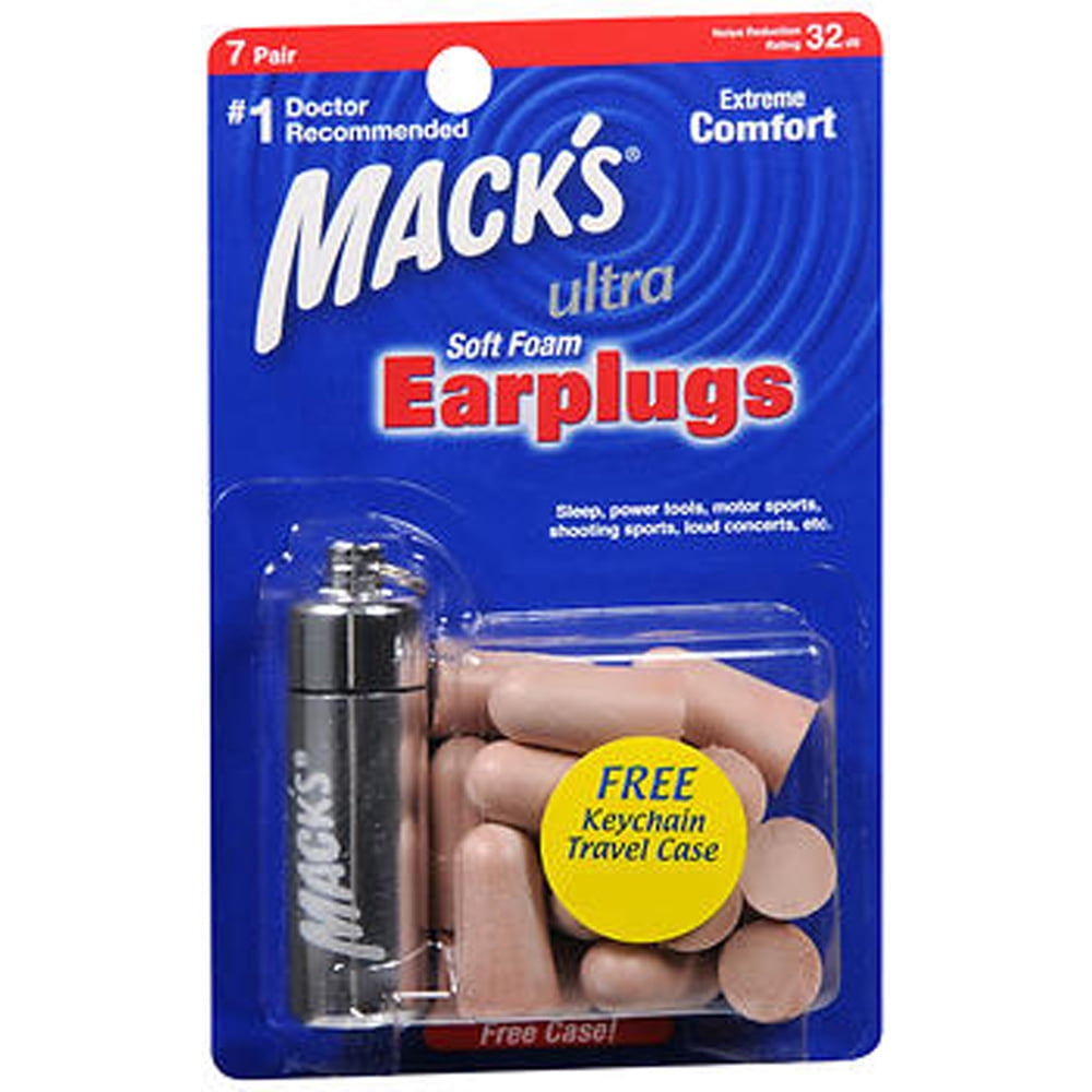 Mack's Soft Foam Earplugs Ultra 7 Pair