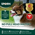 thumbnail image 2 of Sporn Medium Dog Head Halter for Dogs, Black Dog Stop Pulling Leash Harness with Thick Dog Muzzle Harness No Pull Dog Head Collar for Dogs, Anti Pulling Dog Collar, 2 of 7