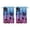 Tropica, variant on 2 Pack Minimalist Tropical Palm Tree Kitchen Curtains, 27.5x36 Inch, Summer Beach Sunset Design, Semi-Sheer Rod Pocket Tier Curtains for Home Decor