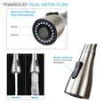 thumbnail image 5 of Transolid PF7509B Kitchen/Laundry Faucet with Dual Spray and Flex Neck in White, 5 of 10
