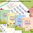 thumbnail image 2 of Cuadernos mágicos para niños, juguete para escribir, reutilizable, limpieza gratuita, inglés, francés, árabe, opción de versión, práctica de escritura, libros de copia Tan Jianjun  unisex, 2 of 2