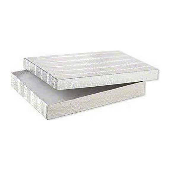 JSP®COTTON FILLED BOXES SILVER, 6"X5"X1" #65