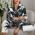 thumbnail image 6 of Sigee Abstract Eagle Ink for Women’s Pajama Sets Long-Sleeved Pjs Sets for Women 2 piece Sleepwear-Large, 6 of 7