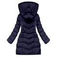 thumbnail image 4 of Veste d'Hiver à Manches Longues pour Femmes avec Fermeture Éclair Composite Manteau d'Extérieur Solide pour Automne et Temps Froid, 4 of 9