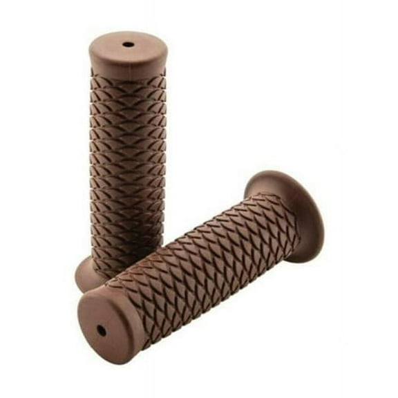 Bikers Choice Ol' Skool 1 Inch Brown Scales Grip for Powersports