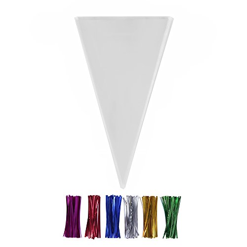 christmas cellophane cone bolsas