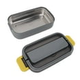 thumbnail image 1 of Stainless Steel Bento Box Adult Lunch Box, Microwave Safe Portable Split Bento Box For Students And Office Workers, 1 of 8