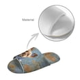 thumbnail image 4 of Psesaysky Slippers for Women Indoor Cute Yorkshire Print House Slippers Open Toe Design Lightweight Sole Bedroom Shoes, Size 12-13, 4 of 7