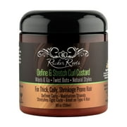 Rucker Roots GTC Define & Stretch Curl Custard, Moisturizing, 8oz, All Hair Type, Unisex