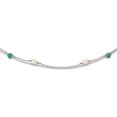 thumbnail image 1 of Sterling Silver Turquoise/Fwc Pearl With 2 In Ext Necklace qg5317-17, 1 of 5