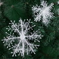 thumbnail image 6 of Christmas Decorations, Snowflake Pendants Hanging Ornaments For Christmas Tree Holiday Party Winter Wedding Home Décor Festive Decoration Set, 6 of 7