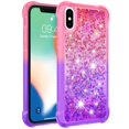 thumbnail image 2 of Funda para iPhone X/iPhone XS Transparente con Brillos Carcasa Protectora Antigolpes con Glitter Brillante, 2 of 5