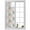Green, variant on Green Blue Pink Botanical Window Privacy Film, Spring Floral Vintage Static Cling UV Sun Blocking Heat Control Window Tint Day and Night, Non-Adhesive One Way Windows Privacy Cover 17.7''x78.7''