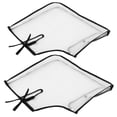 thumbnail image 4 of 1 par de fundas protectoras para manillar de motocicleta, para portaequipajes trasero, protección contra la lluvia, transparentes., 4 of 5