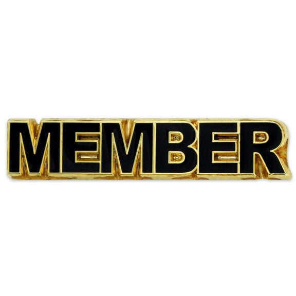 Gold Plated Member Enamel Lapel Pin