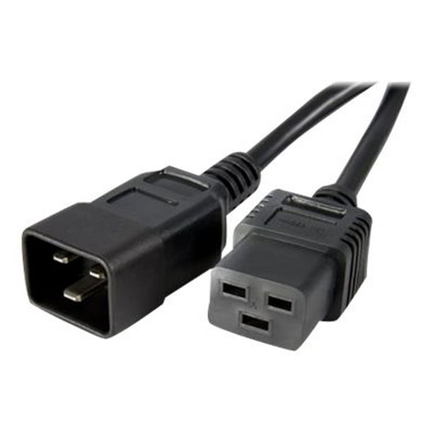 StarTech.com Computer Power Cord - Câble d'Alimentation - IEC 60320 C20 to IEC 60320 C19 - 1 ft - Noir