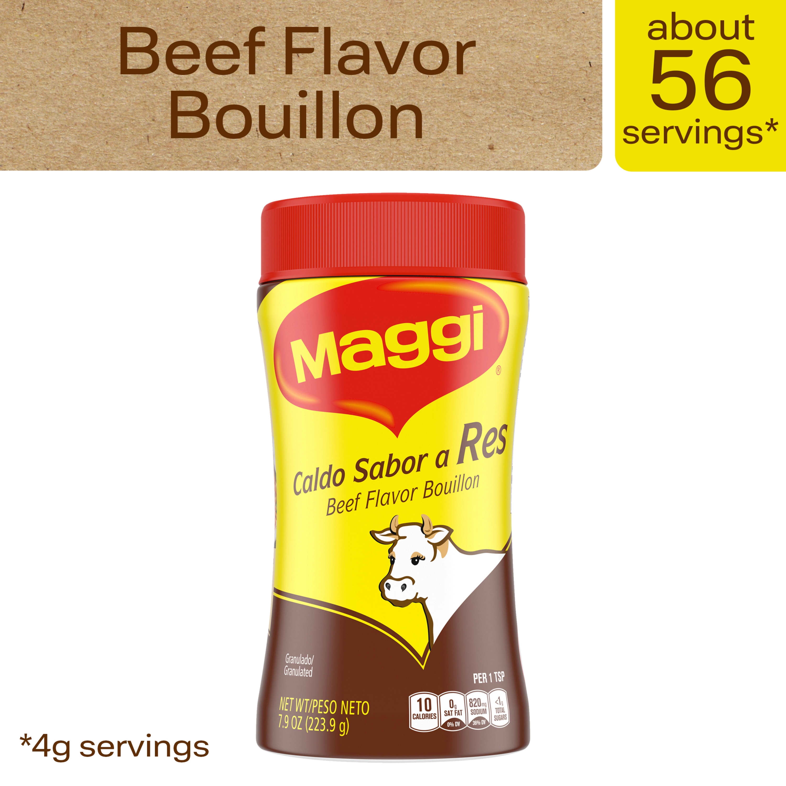 Maggi Granulated Beef Flavor Bouillon granulated, 7.9 oz