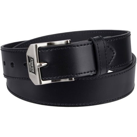 Dickies Men&#39;s Leather Work Belt with Polished Nickel Buckle - 0