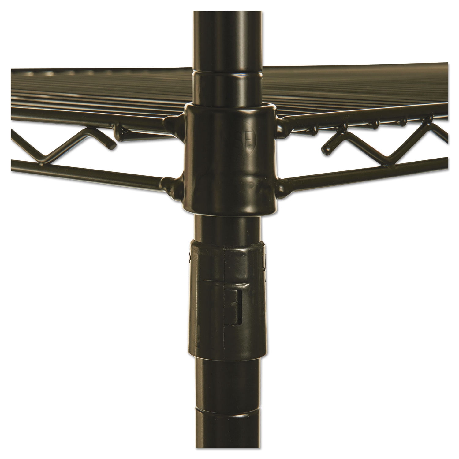 Alera Nsf Certified Industrial 4-Shelf Wire Shelving Kit, 48 x 24 x 72, Black