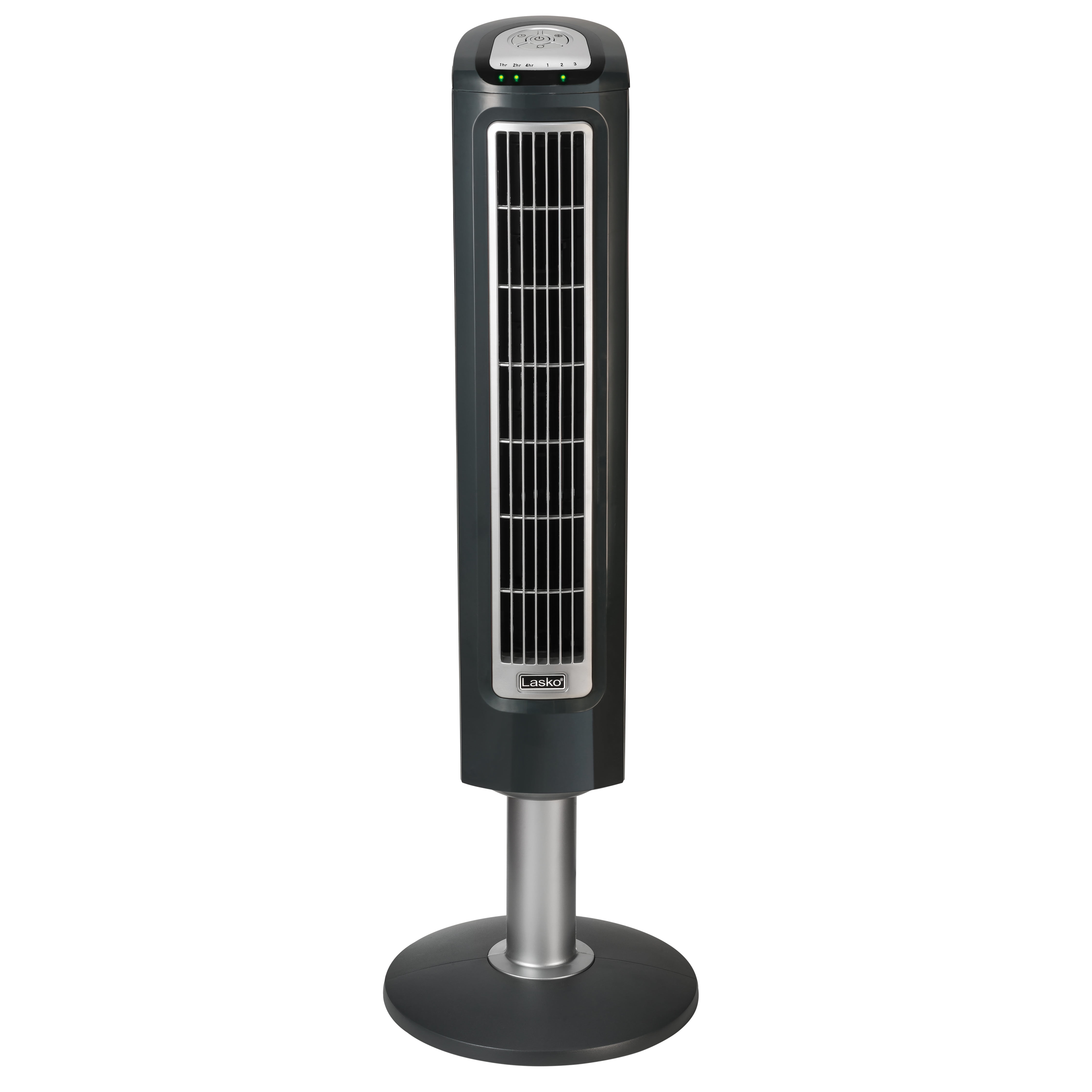 Lasko 38 Wind Tower 3-Speed Oscillating Tower Fan with Remote and Timer,  2519, Gray - Walmart.com