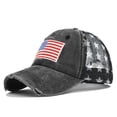 thumbnail image 2 of Trgacdwlo 250 Years Anniversary USA Hat Embroidered Adjustable 4th of July 1776-2026 Retro Baseball Cap Black, 2 of 5