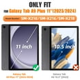 thumbnail image 3 of SEYMAC stock Case for Samsung Galaxy Tab A9+ Plus 11'', Full-Body Drop Protection Case with Screen Protector Pencil Holder [360&Acirc;&deg; Rotating Hand Str, 3 of 9