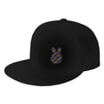 thumbnail image 1 of ZICANCN Victory Hand Peace Sign Baseball Caps, Chapeaux de Camionneur pour Hommes et Femmes, Réglable à Plat Respirant Caps, Noir, 1 of 6