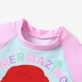 thumbnail image 6 of Disney Princess Toddler Girls Swimsuit Ariel Rapunzel Tiana Rash Guard 2 Pieces Set Sizes 2-6, 6 of 11