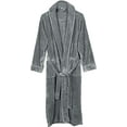 thumbnail image 3 of Womens Fleece Bathrobe - ShaWl Collar Soft Plush Robe Spa Robe, 3 of 5