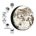 thumbnail image 5 of Gaeub Western Desert Cowboys3 14-17in Tire Cover, Spare Tire Cover, for Camper Caravan, Trailer, Car, Truck, SUV, Jeep - 16 inch, 5 of 9