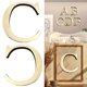 thumbnail image 5 of Arte Pared Alphabet Gold English Letters Pegatinas 3D Mirror Acrílico+Eva (C), 5 of 9