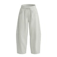 thumbnail image 4 of Rggeeun Girls Wide Leg Pants Athletic Baggy Sweatpants Training Breathable Trousers Elastic Waist With Pockets Streetwear Cozy,Green,14-15 Years, 4 of 4