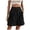 Black, variant on Women Summer Solid Color Loose Breathable Semi Elastic Waist Casual High Waist Wide Leg Shorts Water Shorts Women Women Shorts Pack 3xl Shorts for Women Athletic Womens Short Sleeve Tunic
