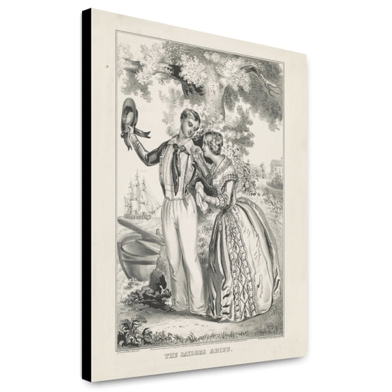Canvas Print: The Sailors Adieu, 1847