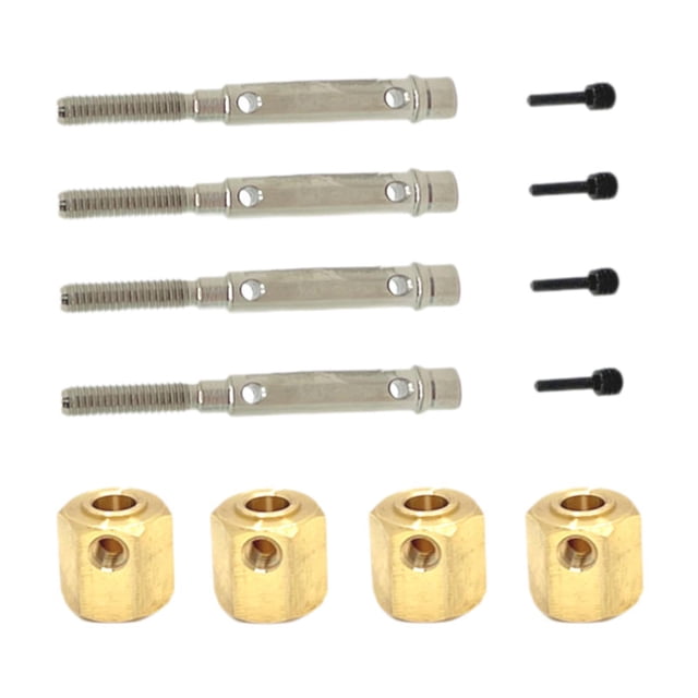 Combinador de hexágonos para ruedas de coche RC, mantenimiento, reparación, accesorios de montaje, repuestos metálicos, adaptador hexagonal, reemplazo 4x4 tiene eje de salida