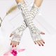 thumbnail image 3 of Guantes largos de encaje jinwen de 15,7 pulgadas blanco, 3 of 6