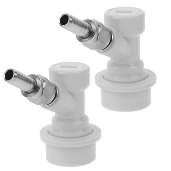 2 Pcs Ball Lock Connector Beer Keg Homebrew Gas Disconnect with Nuts for Kegerator Parts Fittings