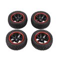 thumbnail image 3 of for 1:10 Car 75mm Rubber Tires and Wheel Rims for 1/10 Scale 94123 RC on Road Car0226, 3 of 6