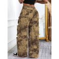 thumbnail image 3 of aPAY Jeans for Women Long Denim Cargo Pants Pants Retro Distressed Multi Pocket Design Regular Size, 3 of 6