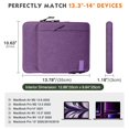 thumbnail image 2 of Funda para portátil MoKo para 13,3 a 14 pulgadas, color morado, 2 of 9